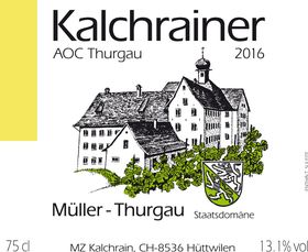 Etikette Müller Thurgau